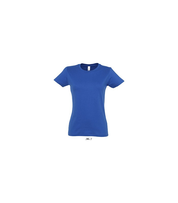 TEE-SHIRT COULEUR 190 G FEMME BLEU ROY