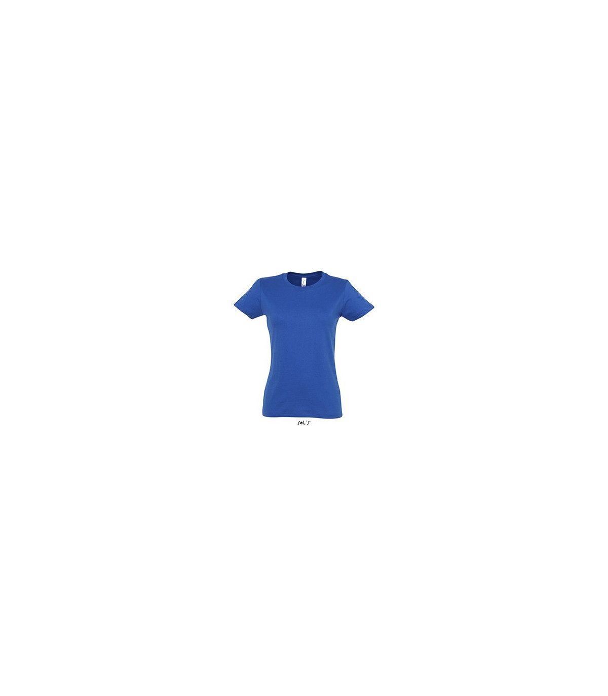 TEE-SHIRT COULEUR 190 G FEMME BLEU ROY