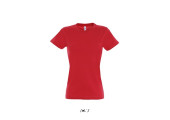 TEE-SHIRT COULEUR 190 G FEMME ROUGE