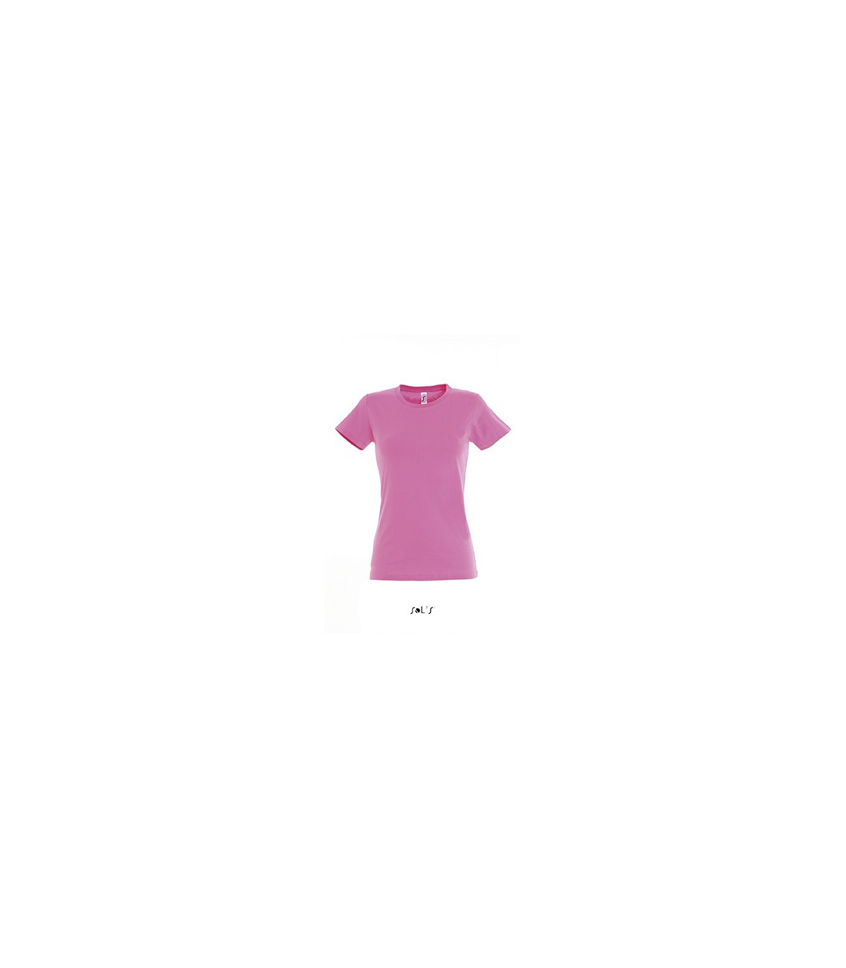 TEE-SHIRT COULEUR 190 G FEMME ROSE