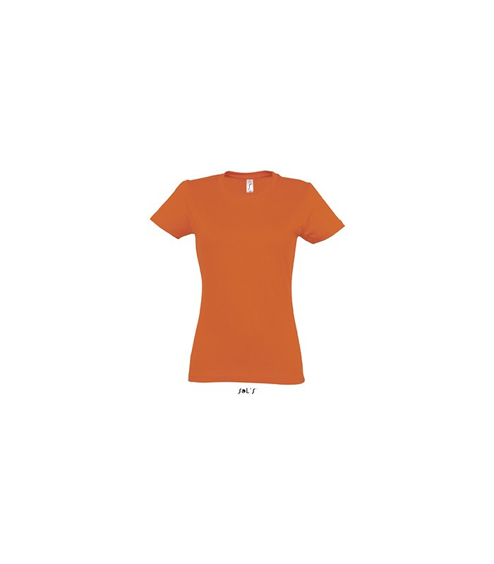 TEE-SHIRT COULEUR 190 G FEMME ORANGE