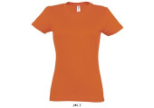 TEE-SHIRT COULEUR 190 G FEMME ORANGE