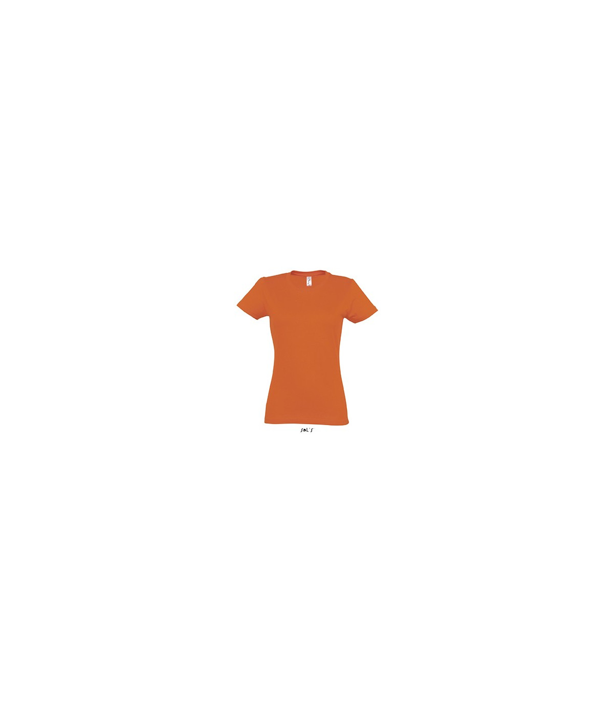 TEE-SHIRT COULEUR 190 G FEMME ORANGE