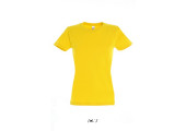 TEE-SHIRT COULEUR 190 G FEMME JAUNE