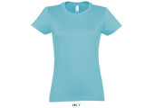 TEE-SHIRT COULEUR 190 G FEMME BLEU TURQUOISE