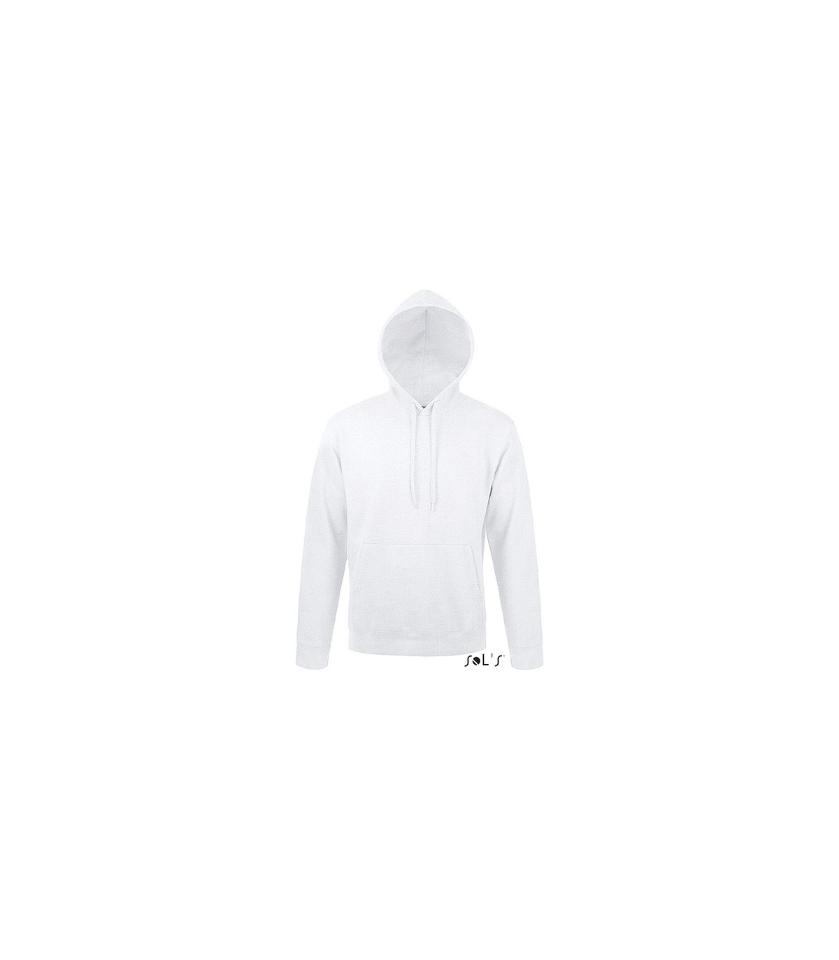SWEAT-SHIRT CAPUCHE UNISEXE MOLLETON 280 BLANC
