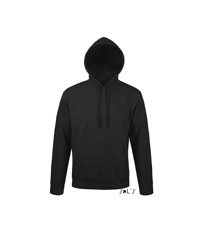 SWEAT-SHIRT CAPUCHE UNISEXE MOLLETON 280 NOIR