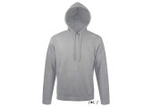SWEAT-SHIRT CAPUCHE UNISEXE MOLLETON 280 GRIS CHINE