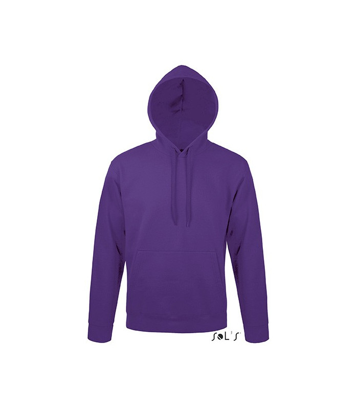 SWEAT-SHIRT CAPUCHE UNISEXE MOLLETON 280 VIOLET