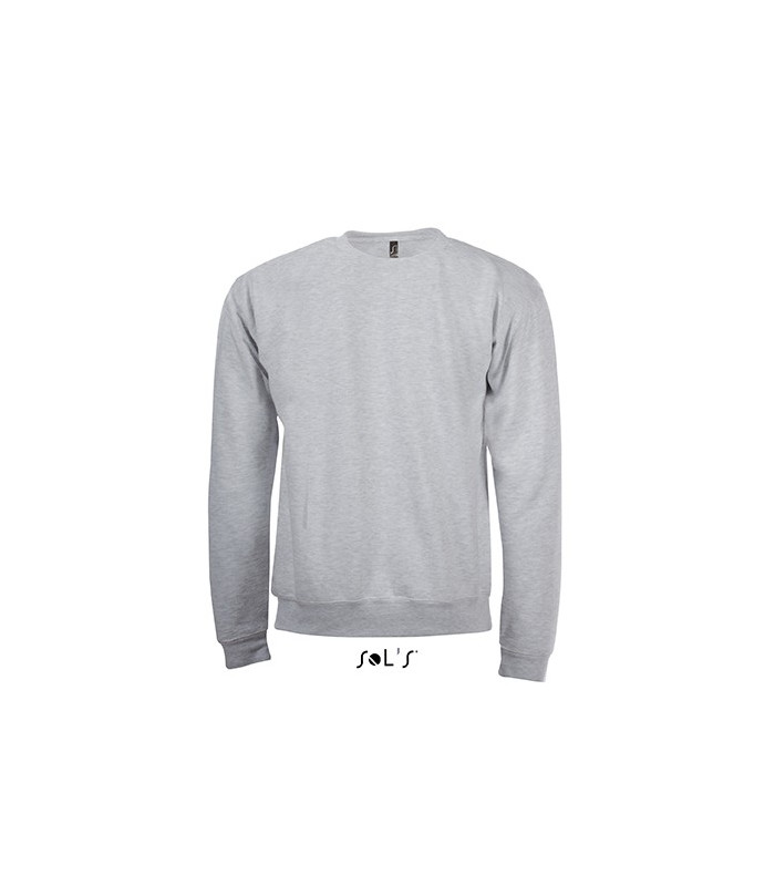 SWEAT-SHIRT MIXTE MOLLETON 260 GRIS CHINE