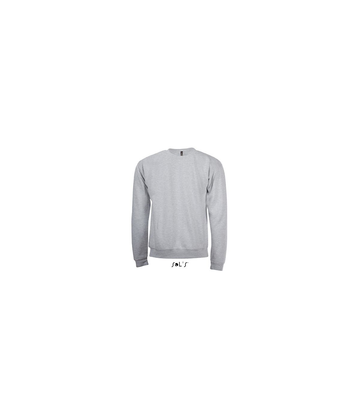 SWEAT-SHIRT MIXTE MOLLETON 260 GRIS CHINE