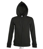 VESTE ZIPPEE CAPUCHE FEMME NOIRE