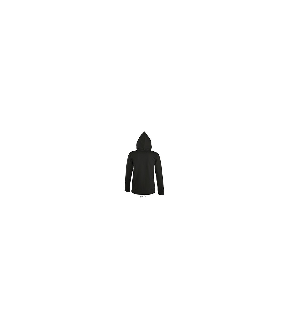 VESTE ZIPPEE CAPUCHE FEMME VUE DOS