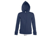 VESTE ZIPPEE CAPUCHE FEMME BLEUE MARINE