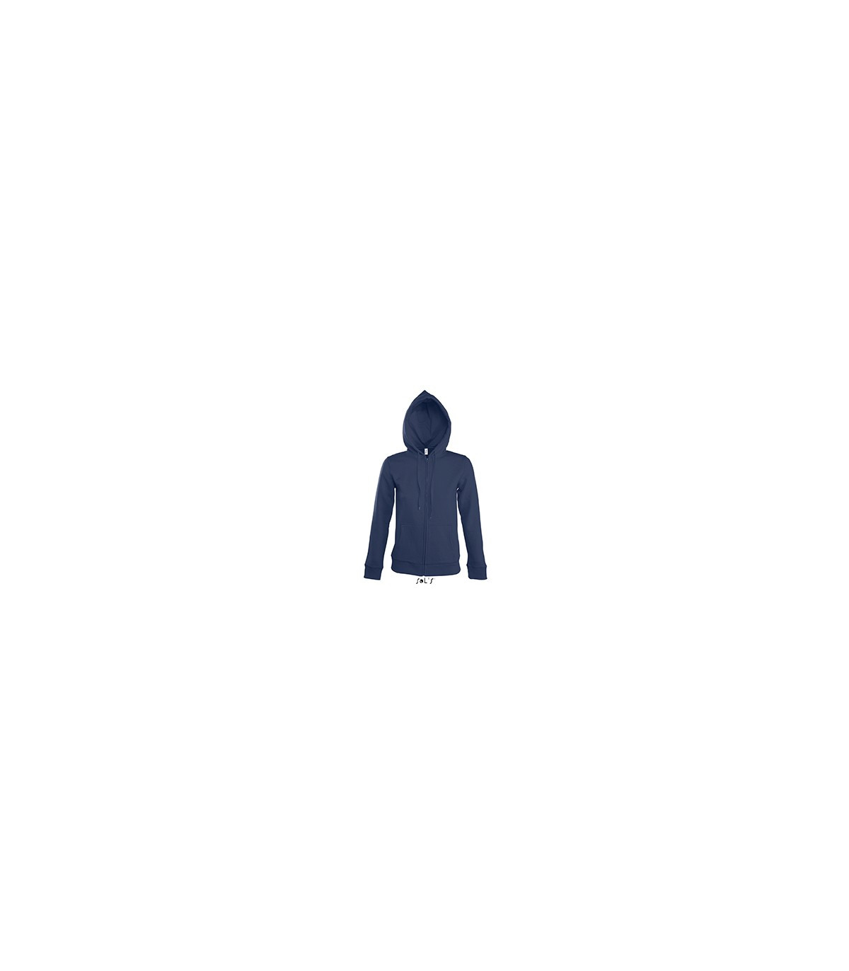 VESTE ZIPPEE CAPUCHE FEMME BLEUE MARINE