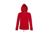 VESTE ZIPPEE CAPUCHE FEMME ROUGE