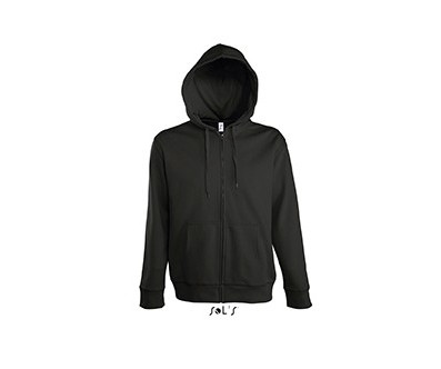VESTE ZIPPEE CAPUCHE HOMME NOIRE