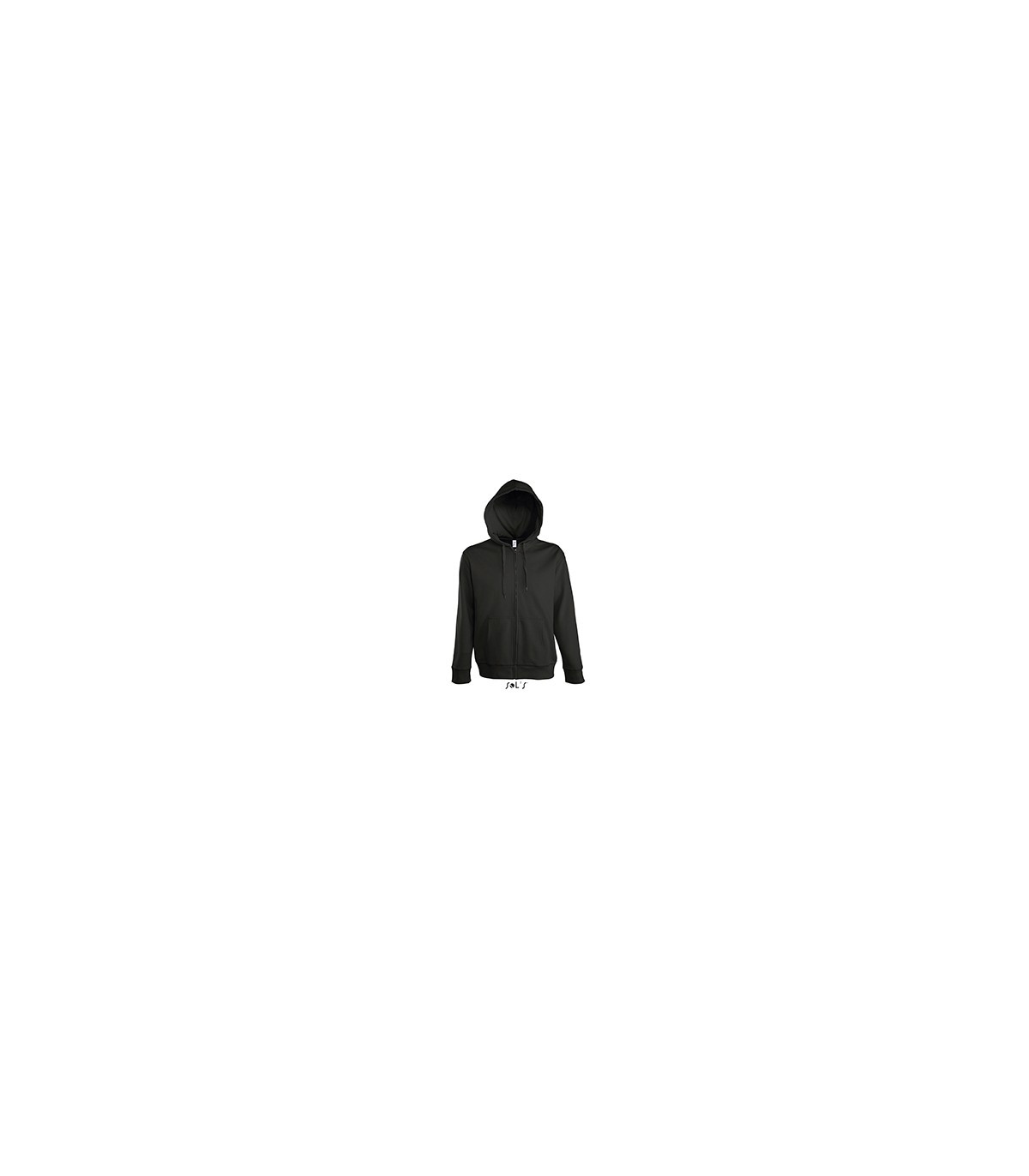 VESTE ZIPPEE CAPUCHE HOMME NOIRE