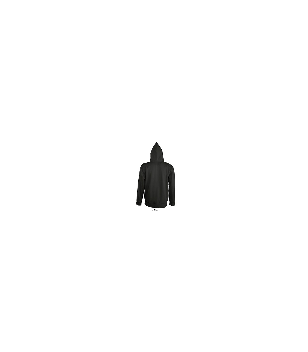 VESTE ZIPPEE CAPUCHE HOMME VUE DOS
