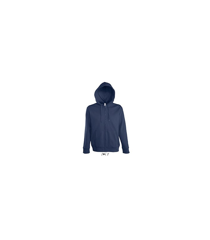 VESTE ZIPPEE CAPUCHE HOMME BLEUE MARINE
