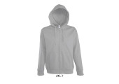 VESTE ZIPPEE CAPUCHE HOMME GRIS CHINE