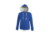 VESTE ZIPPEE CAPUCHE CONTRASTEE FEMME BLEUE ROY
