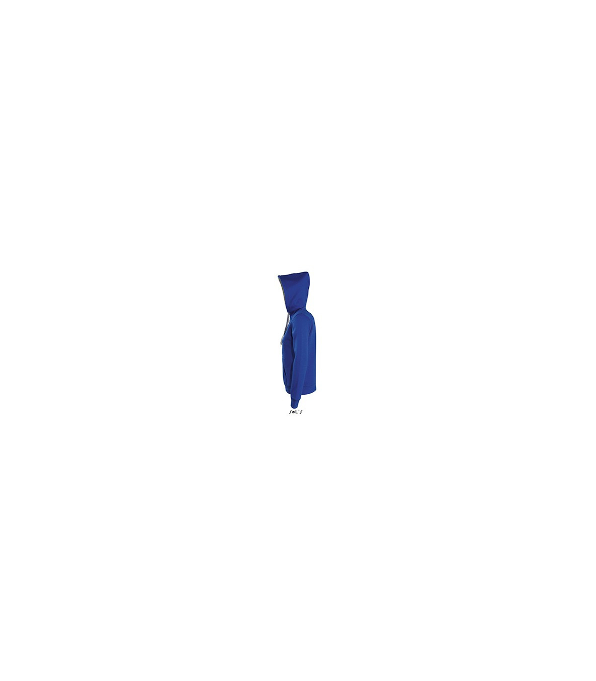 VESTE ZIPPEE CAPUCHE CONTRASTEE FEMME VUE PROFIL