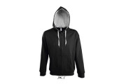 VESTE ZIPPEE CAPUCHE CONTRASTEE HOMME
