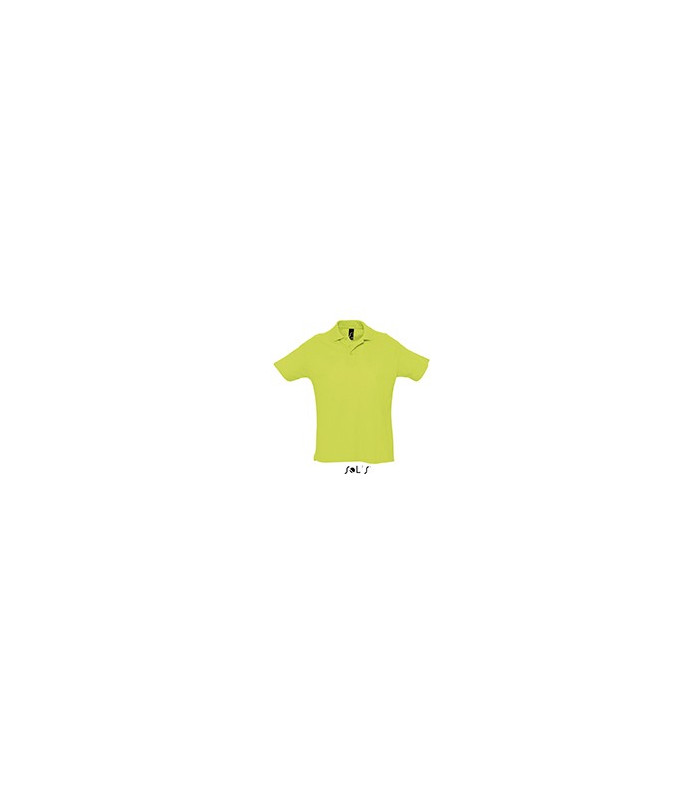 POLO COULEUR HOMME VERT POMME
