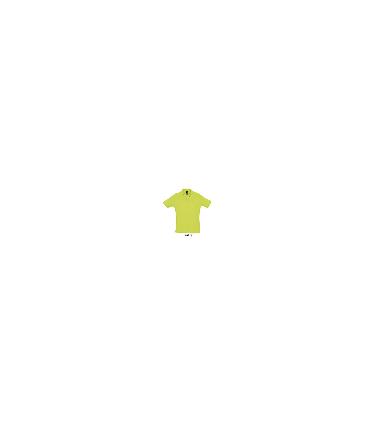 POLO COULEUR HOMME VERT POMME