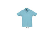 POLO COULEUR HOMME BLEU TURQUOISE
