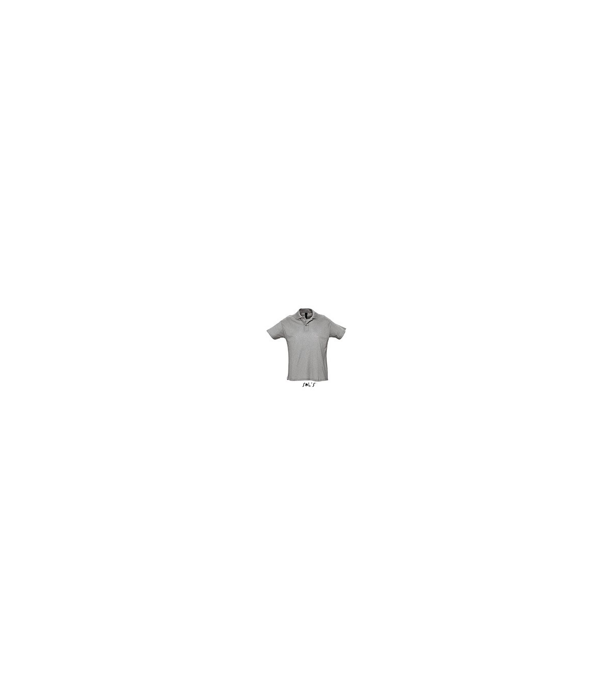 POLO COULEUR HOMME GRIS CHINE