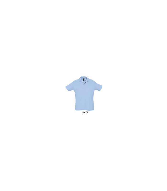 POLO COULEUR HOMME BLEU CIEL