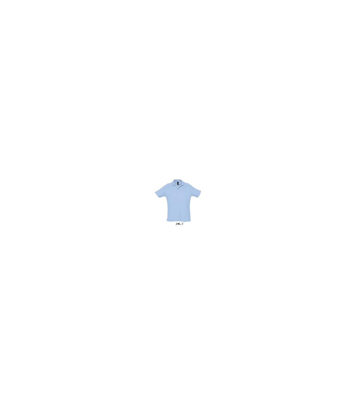 POLO COULEUR HOMME BLEU CIEL
