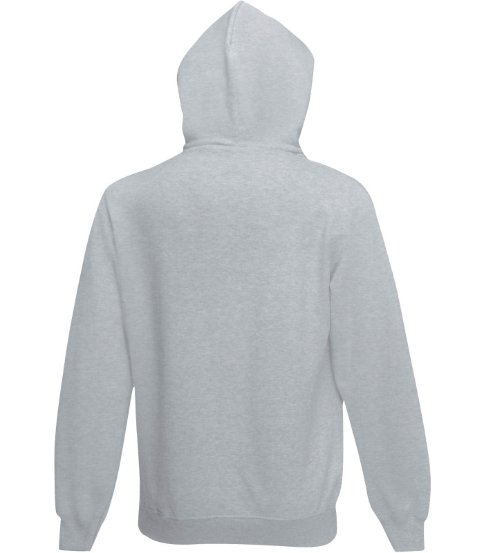 VESTE ZIPPEE CAPUCHE ENFANT FRUIT OF THE LOOM GRISE VUE DOS