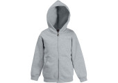 VESTE ZIPPEE CAPUCHE ENFANT FRUIT OF THE LOOM GRISE