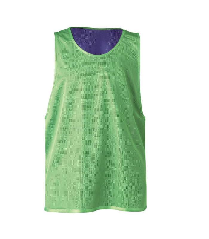 CHASUBLE DE SPORT REVERSIBLE BLEU VERT