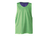 CHASUBLE DE SPORT REVERSIBLE BLEU VERT