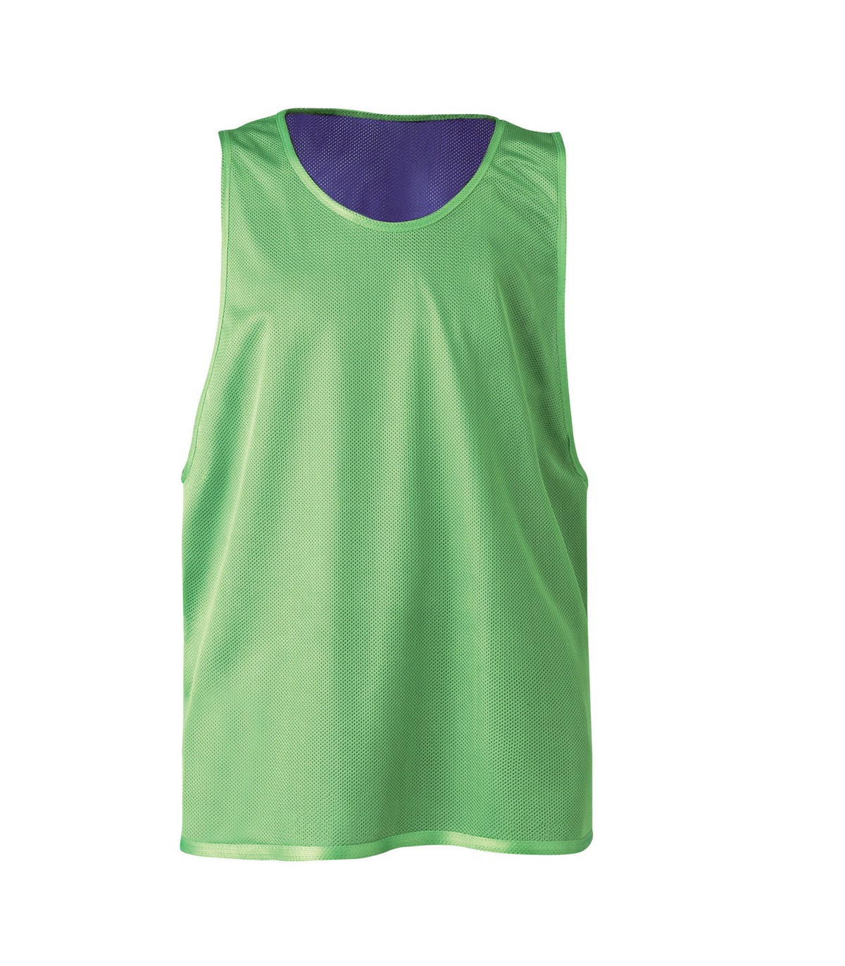 CHASUBLE DE SPORT REVERSIBLE BLEU VERT