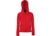 VESTE ZIPPEE CAPUCHE HOMME ROUGE