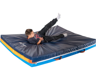 MATELAS DE CHUTE MONOBLOC SARNEIGE  200 x 120 x 10 CM BLEU