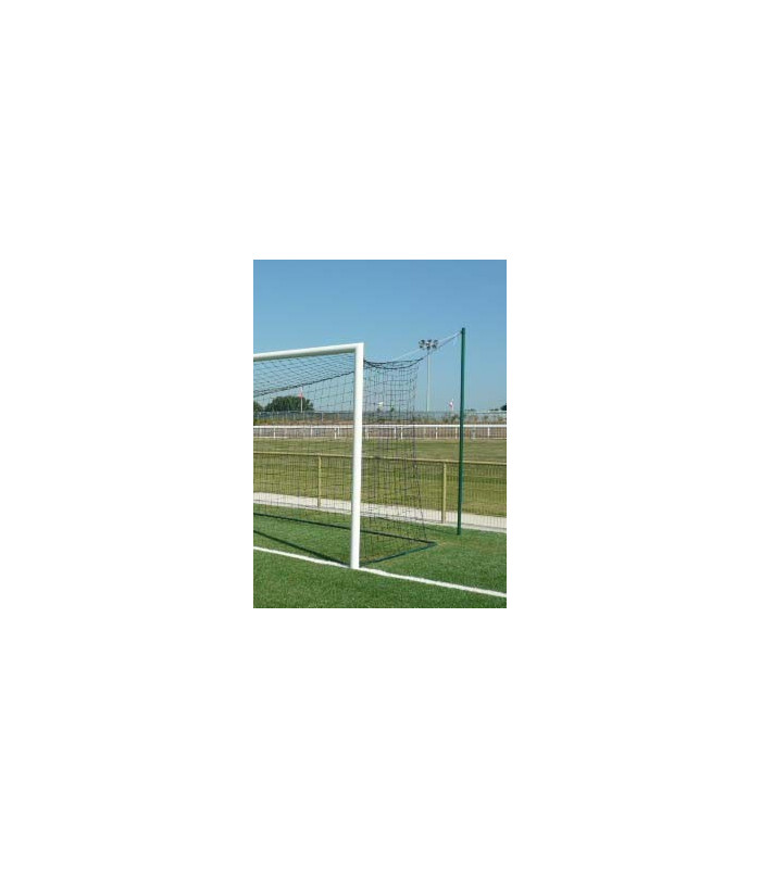 VUE PROFIL LOT DE 4 MÂTS ARRIÈRES POUR FILET FOOTBALL