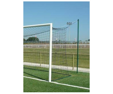 VUE PROFIL LOT DE 4 MÂTS ARRIÈRES POUR FILET FOOTBALL