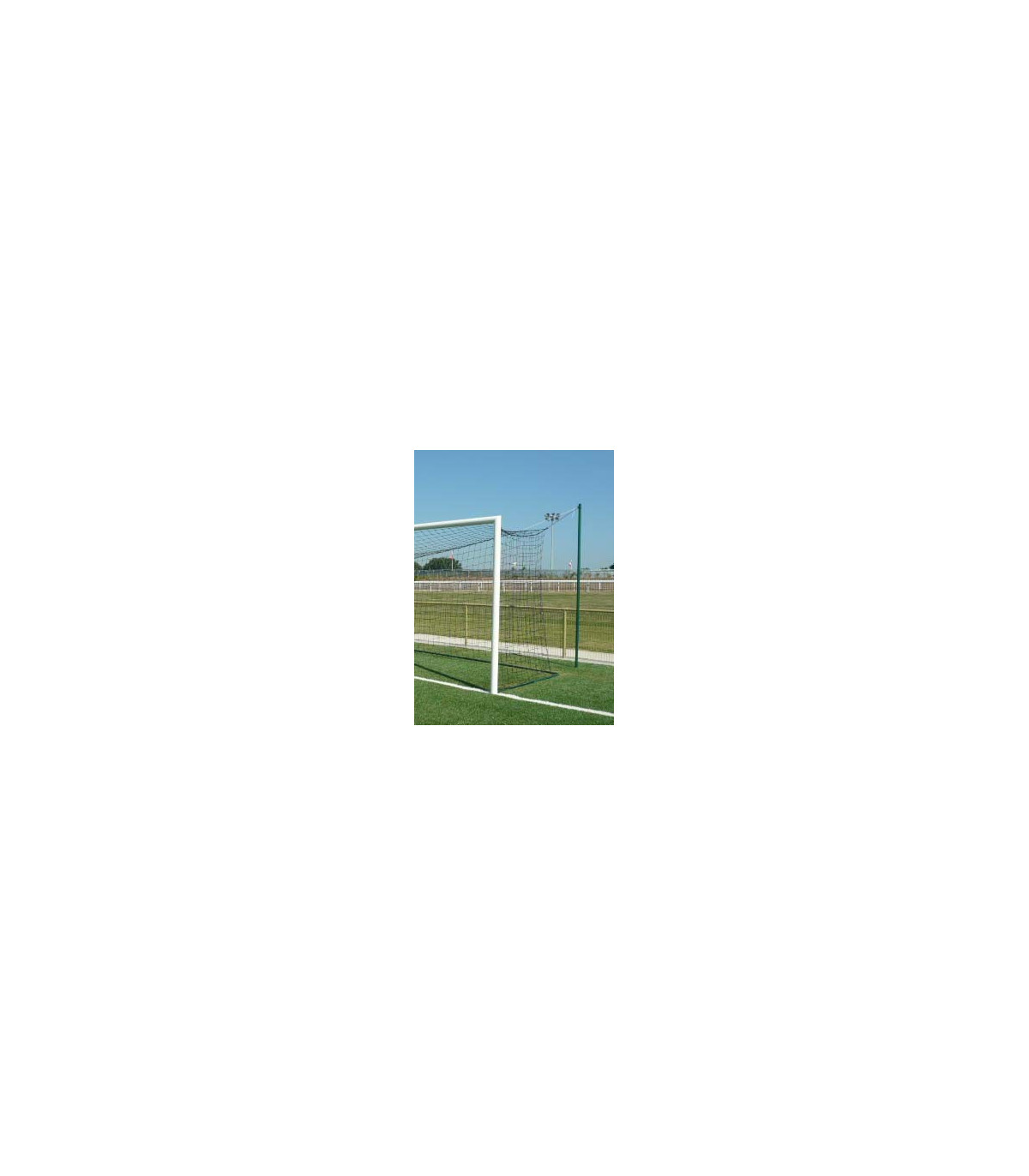 VUE PROFIL LOT DE 4 MÂTS ARRIÈRES POUR FILET FOOTBALL