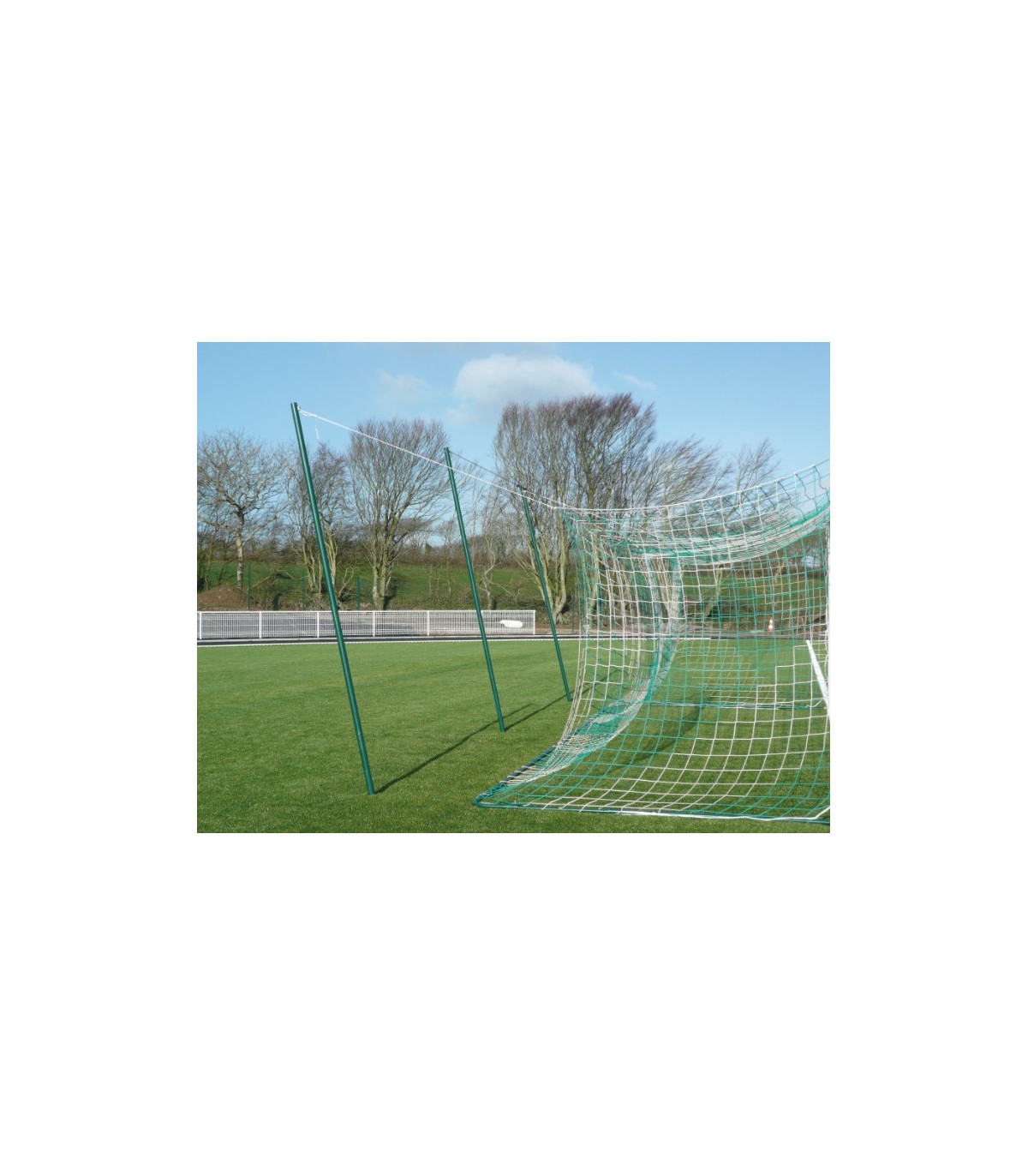LOT DE 4 MÂTS ARRIÈRES POUR FILET FOOTBALL