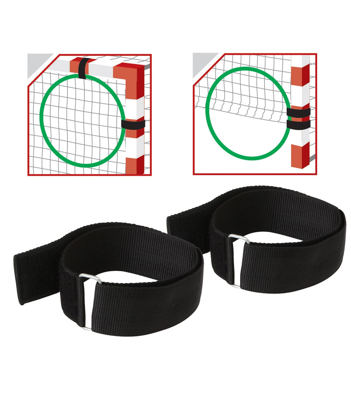 PAIRE BANDE DE FIXATION VELCRO CERCEAU