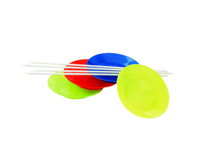 LOT DE 4 ASSIETTES JONGLERIE SOUPLES