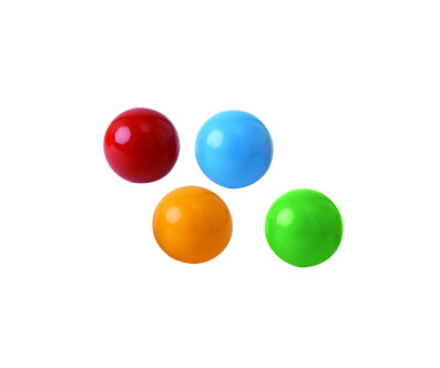 LOT DE 3 BALLES DE SCENE PVC 70 MM