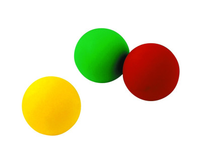 LOT DE 3 BALLES A JONGLER PVC
