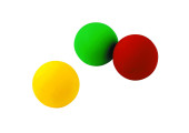LOT DE 3 BALLES A JONGLER PVC